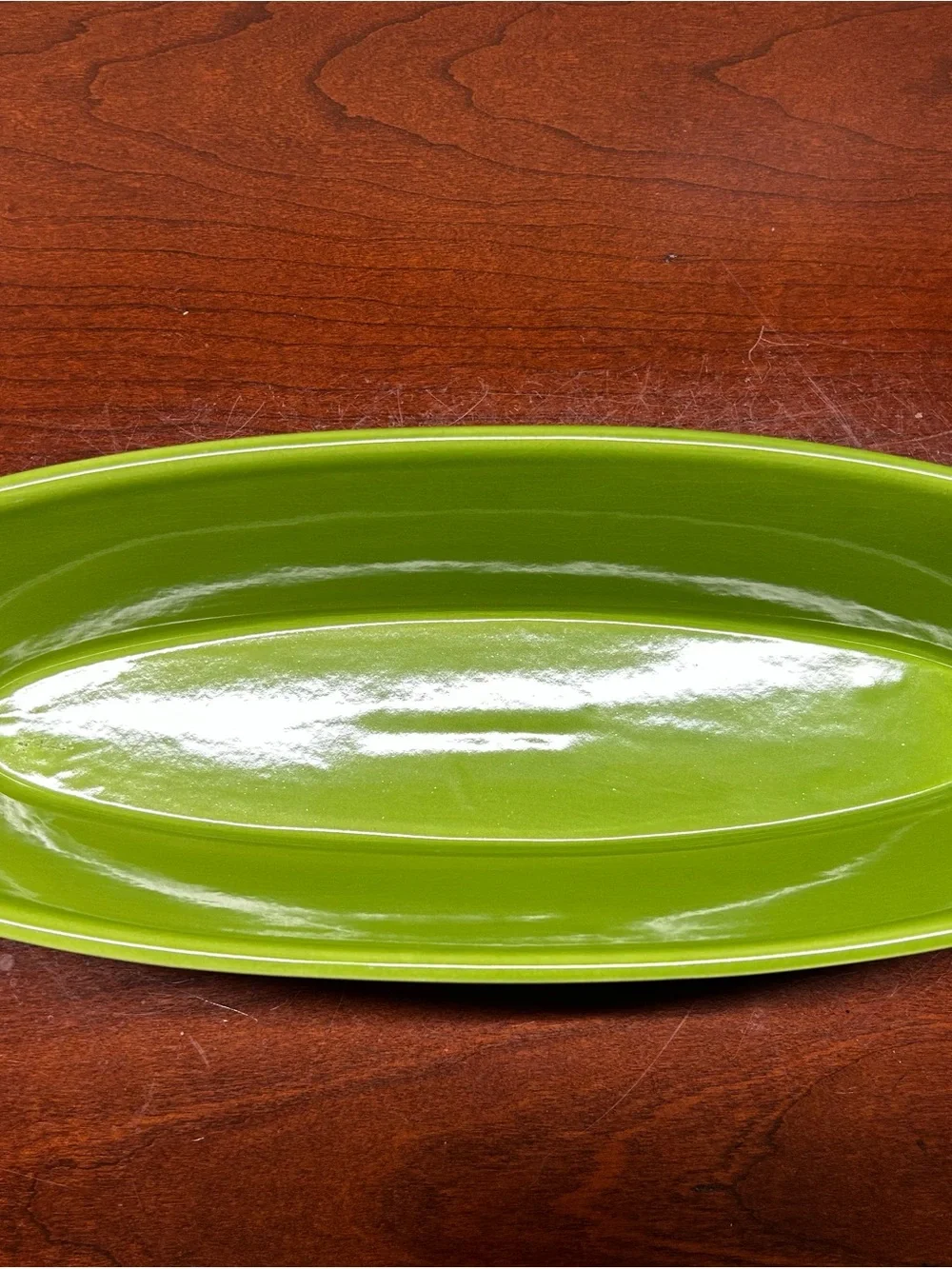 Southern Living At Home Lime Green Oval Ceramic Serving Bowl